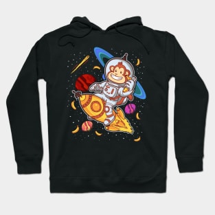 Monkey Astronaut Rocket Ride Space Hoodie